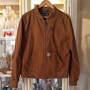 Carhartt Men's Tan Jacket. Rugged Flex. Relaxed Fit. Medium (8-10). NWOT.